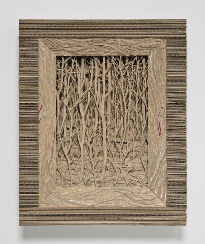 Carton, papier coloré / Cardboard, colored paper 104 x 85 x 22 cm (41 x 33 1/2 x 8 5/8 in.) © Studio Shapiro