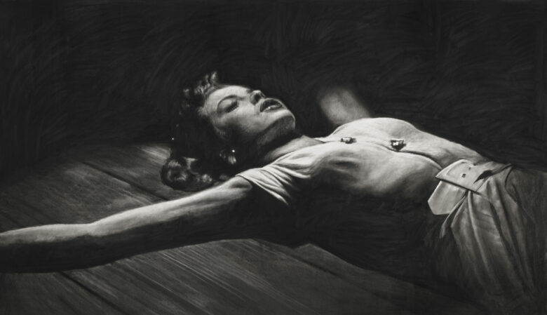 Fusain sur papier / Charcoal on paper 160 x 227 cm (63 x 89 3/8 in.)