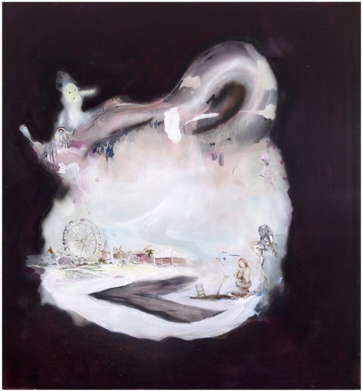 Huile sur panneau / Oil on board 140 x 130 cm