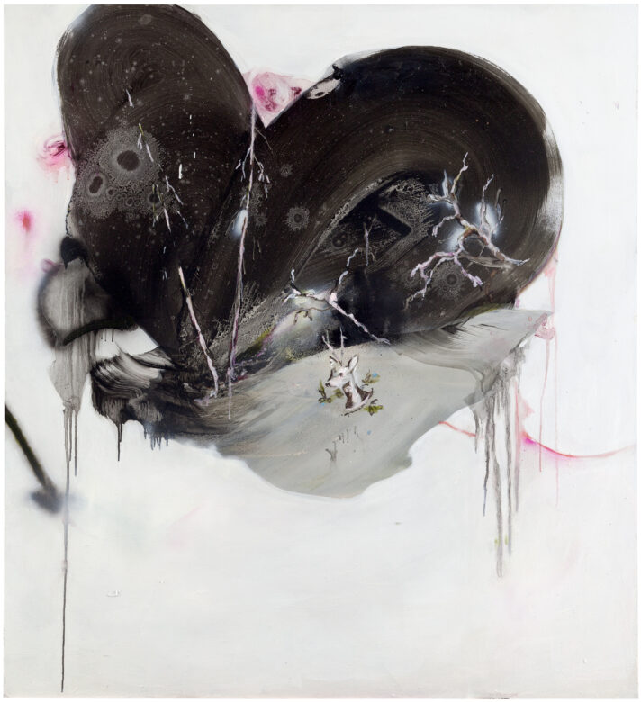 Huile sur panneau / Oil on board 130 x 120 cm