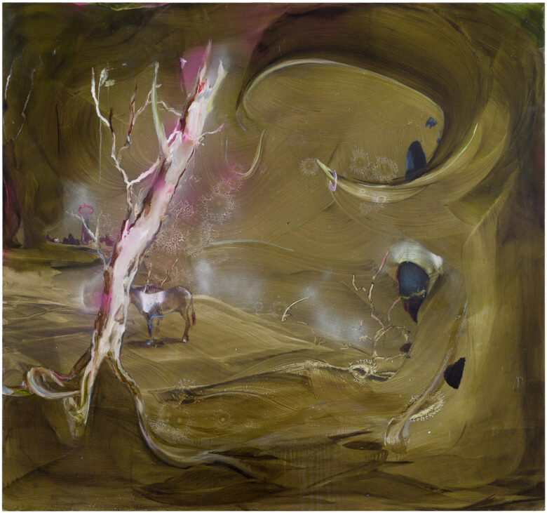 Huile sur panneau / Oil on board 120 x 130 cm