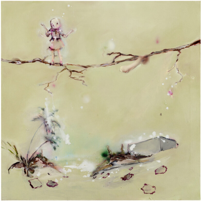 Huile sur toile / Oil on canvas 130 x 130 cm