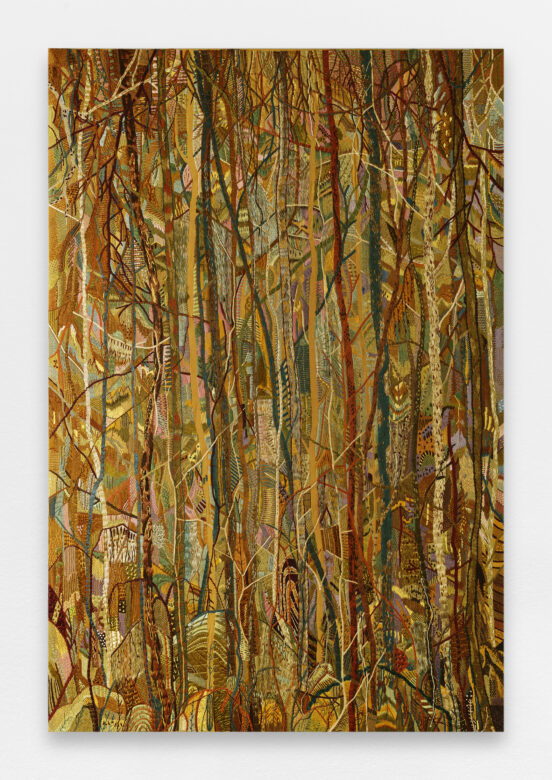 Broderie de fils de soie, coton, chanvre et lin sur soie / Embroidments of threads silk, cotton, hemp and lijnen on silk