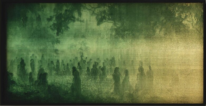 Polycarbonate alvéolé, contreplaqué, pvc, LEDs / Plywood, recycled plastic, polycarbonate, LED 90 x 185 x 10 cm (35 3/8 x 72 7/8 x 3 7/8 in.)