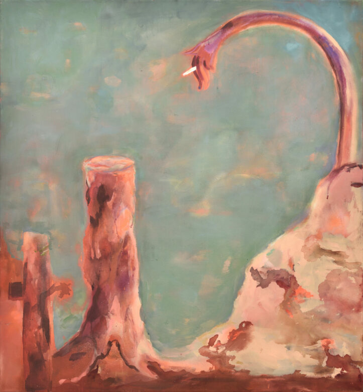 Acrylique et huile sur toile / Acrylic and oil on canvas 130 x 120 cm (51 1/8 x 47 1/4 in.)