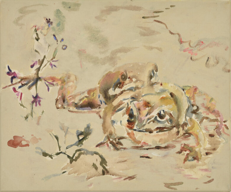 Acrylique et huile sur toile / Acrylic and oil on canvas 40 x 45 cm (15 3/4 x 17 3/4 in.) Photo : Rebecca Fanuele