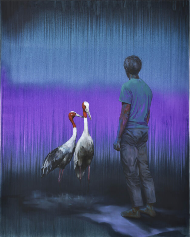 Huile sur toile / Oil on canvas 200 x 160 cm (78 3/4 x 63 in.) Photo : Rebecca Fanuele