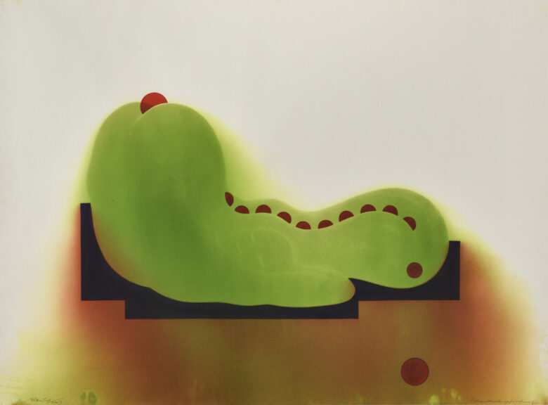 Gouache sur papier vergé / Gouache on laid paper 89 x 119 cm (35 x 46 7/8 in.) 126 x 157 cm (49 5/8 x 61 3/4 in.) encadré / framed