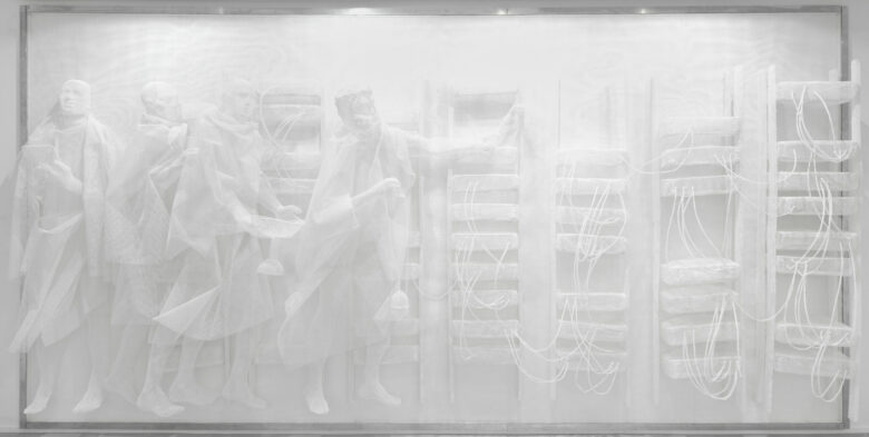 Grillage en plastique thermoformé / Plastic mesh 250 x 500 cm (98 3/8 x 196 7/8 in.)