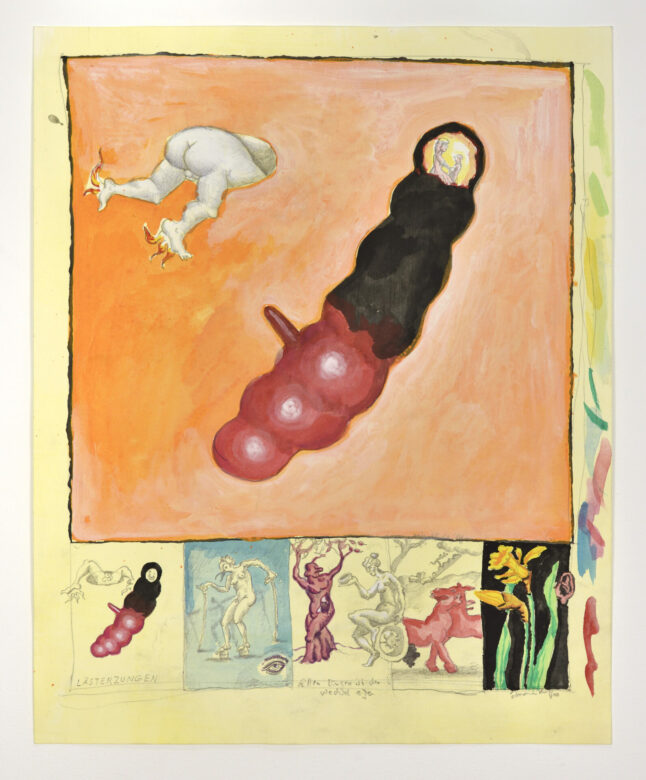 Crayon et gouache sur papier / Pencil and gouache on paper 49,5 x 39,8 cm (19 1/2 x 15 5/8 in.) Photo : Rebecca Fanuele