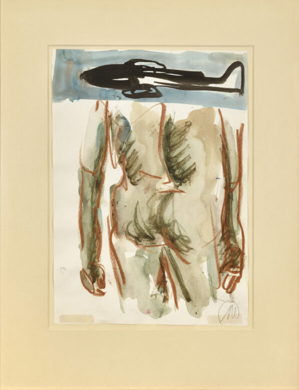 Gouache et craie sur papier / Gouache and chalk on paper 40 x 28,5 cm (15 3/4 x 11 1/4 in.) MLZ 3990/00 Photo : Rebecca Fanuele