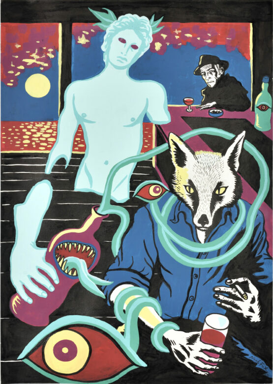 Encre et acrylique sur papier / Ink and acrylic on paper 59,5 x 42 cm (23 3/8 x 16 1/2 in.) Photo : Rebecca Fanuele