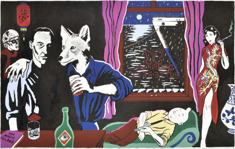 Encre et acrylique sur papier / Ink and acrylic on paper 76,5 x 122 cm (30 1/8 x 48 in.) Photo : Rebecca Fanuele