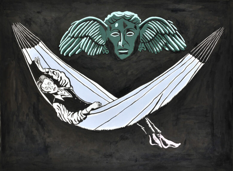 Encre et acrylique sur papier / Ink and acrylic on paper 66 x 89 cm (26 x 35 in.) Photo : Rebecca Fanuele