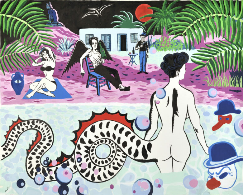 Encre et acrylique sur papier / Ink and acrylic on paper 121,6 x 152 cm (47 7/8 x 59 7/8 in.) Photo : Rebecca Fanuele