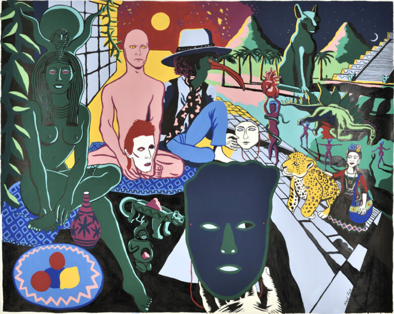 Encre et acrylique sur papier / Ink and acrylic on paper 121,6 x 152 cm (47 7/8 x 59 7/8 in.) Photo : Rebecca Fanuele