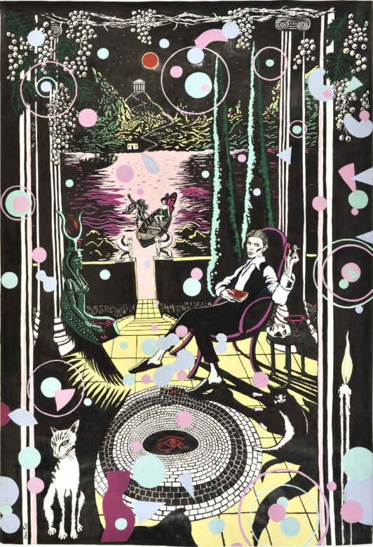 Encre et acrylique sur papier / Ink and acrylic on paper 177,5 x 121,5 cm (69 7/8 x 47 7/8 in.) Photo : Rebecca Fanuele