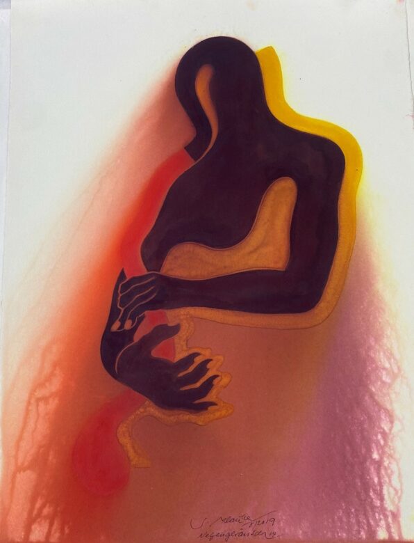 Gouache sur papier vergé / Gouache on laid paper 58 x 45 cm (22 7/8 x 17 3/4 in.) 76,5 x 56 cm (30 1/8 x 22 in.) encadré / framed