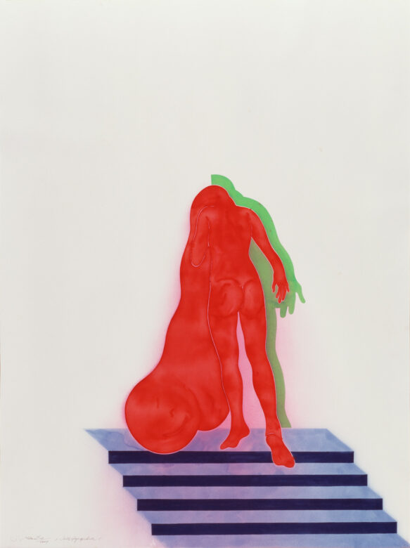 Gouache sur papier vergé / Gouache on laid paper 119 x 89 cm (46 7/8 x 35 in.) 157 x 126 cm (61 3/4 x 49 5/8 in.) encadré