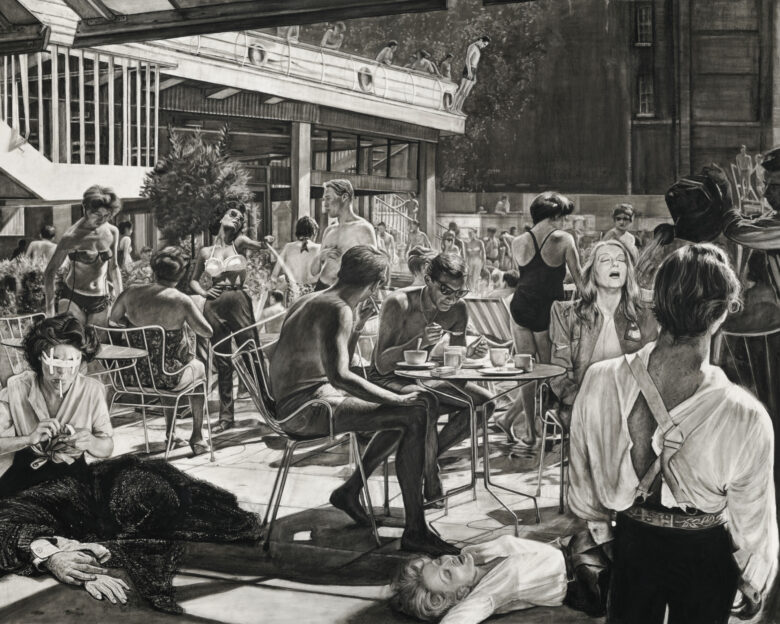 Fusain sur papier / Charcoal on paper 209 x 260 cm (82 1/4 x 102 3/8 in.)