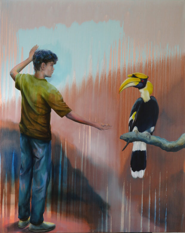 Huile sur toile / Oil on canvas 200 x 160 cm (78 3/4 x 63 in.)