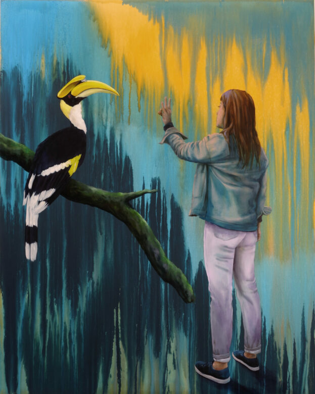 Huile sur toile / Oil on canvas 200 x 160 cm (78 3/4 x 63 in.)