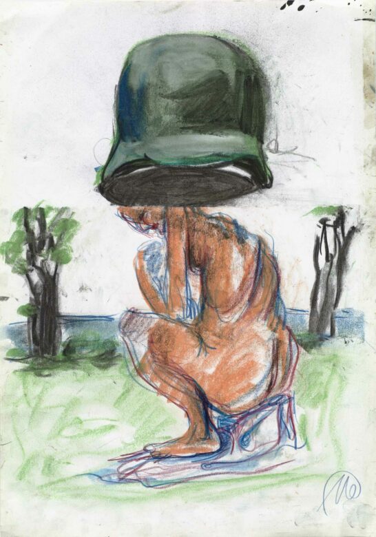 Crayons de cire sur papier / Wax crayons on paper 61 x 43 cm (24 x 16 7/8 in.) MLZ 5227/00