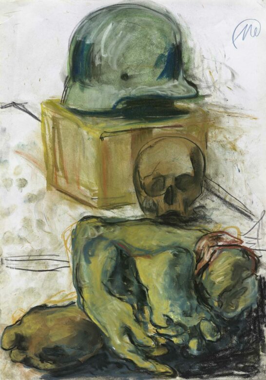 Crayons de cire et fusain sur papier / Wax crayons and charcoal on paper 61 x 43 cm (24 x 16 7/8 in.) MLZ 5232/00