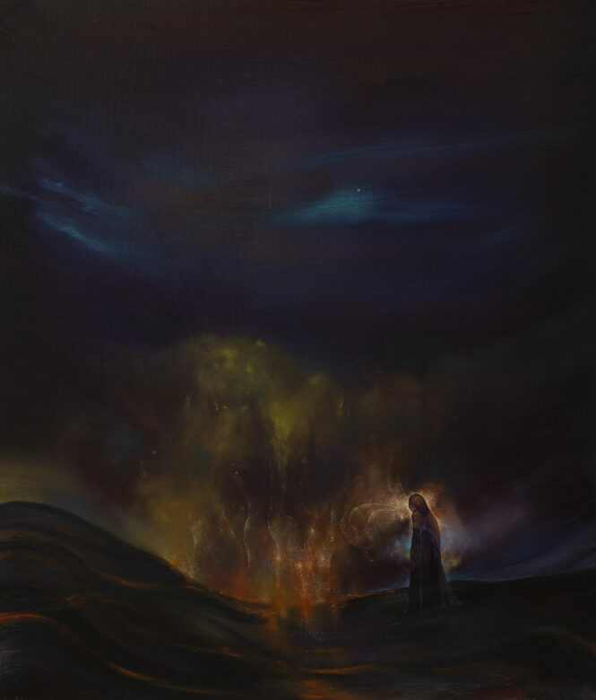 Huile sur toile / Oil on canvas 70 x 60 cm (27 1/2 x 23 5/8 in.) Photo : Stefanos Tsakiris