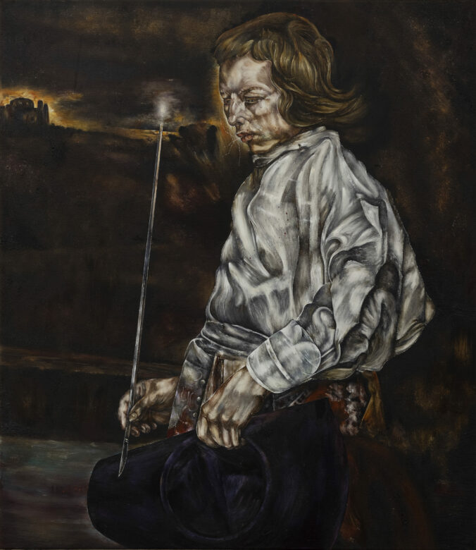 Huile sur toile / Oil on canvas 75 x 65 cm (29 1/2 x 25 5/8 in.) ab83