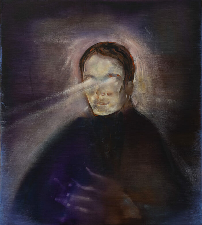 Huile sur toile / Oil on canvas 50 x 45 cm (19 5/8 x 17 3/4 in.) ab89 Photo : Stefanos Tsakiris