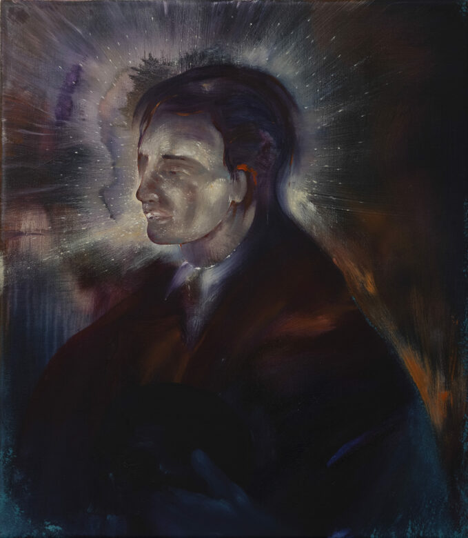 Huile sur toile / Oil on canvas 40 x 35 cm (15 3/4 x 13 3/4 in.) ab91