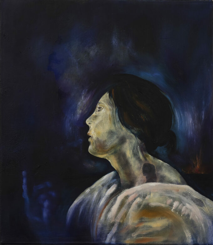 Huile sur toile / Oil on canvas 40 x 35 cm (15 3/4 x 13 3/4 in.) Photo : Stefanos Tsakiris