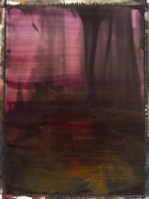 Chimigramme, encre acrylique sur papier photographique / Chemigram, acrylic ink on photographic paper 40,5 x 30,5 cm (16 x 12 in.) ab104 Photo : Stefanos Tsakiris