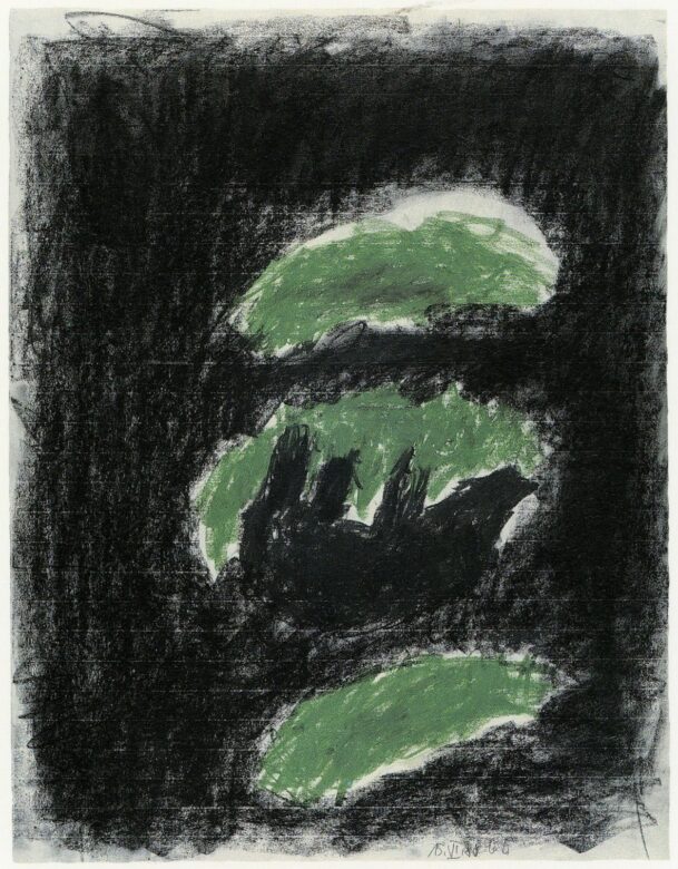 Pastel et crayon de cire sur papier / Pastel and wax chalk on paper 77 x 59 cm (30 3/8 x 23 1/4 in.)