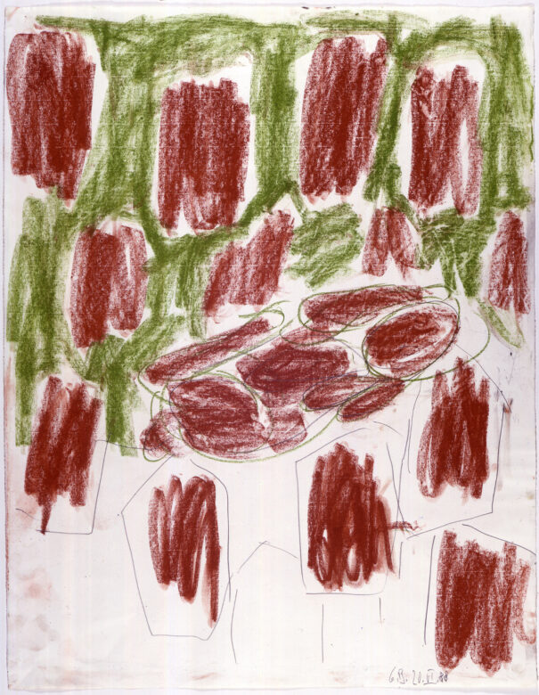 Pastel et crayon sur papier / Pastel and pencil on paper 77 x 59 cm (30 3/8 x 23 1/4 in.)