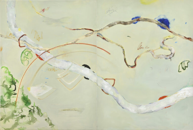 Acrylique et huile sur toile / Acrylic and oil on canvas 210 x 310 cm (82 5/8 x 122 in.) Photo : Rebecca Fanuele