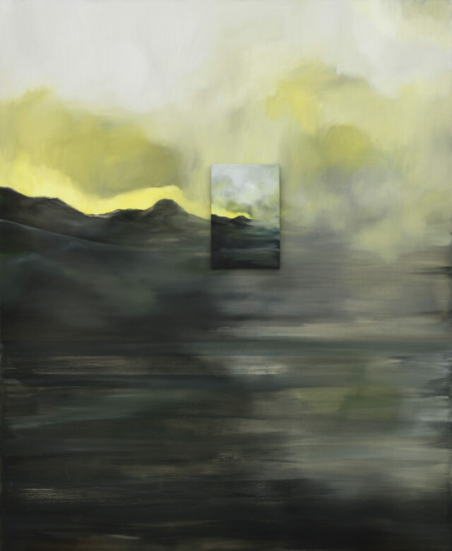Huile sur toile, tableaux assemblés / Oil on canvas 220 x 180 cm (86 5/8 x 70 7/8 in.)