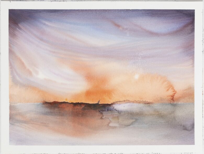 Aquarelle sur papier / Watercolor on paper 24 x 32 cm (9 1/2 x 12 5/8 in.) ab113 Photo : Stefanos Tsakiris