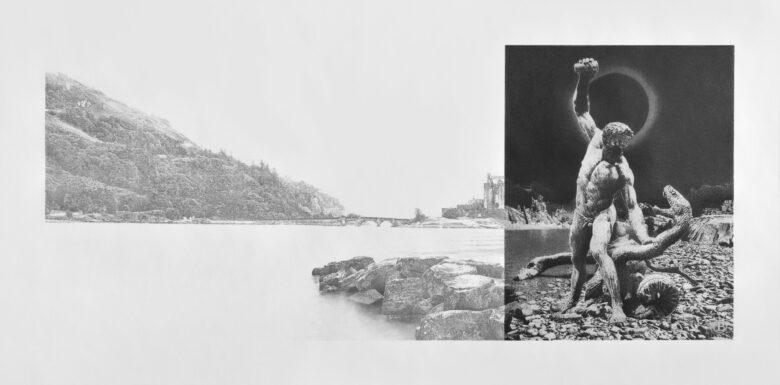 Dessin à la mine de graphite Faber-Castell, papier Canson 224 g/m2 / Graphite drawing Faber-Castell on Canson paper 224 g/m2 65 x 150 cm (25 5/8 x 59 in.) 82 x 167 cm (32 1/4 x 65 3/4 in.) encadré / framed