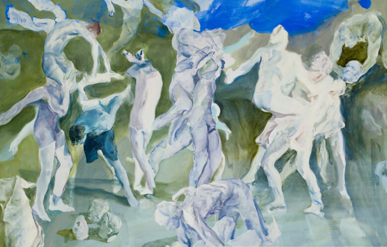 Huile sur toile, Diptyque / Oil on canvas, diptych 240 x 376 cm (94 1/2 x 148 in.)