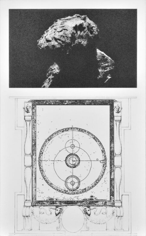 Dessin à la mine de graphite Faber-Castell, gravure au laser, papier Canson 224 g/m2 / Faber-Castell graphite drawing and laser engraving on Canson paper 224 g/m2 65 x 40 cm (25 5/8 x 15 3/4 in.) 66,5 x 41,6 cm (26 1/8 x 16 3/8 in.) encadré / framed