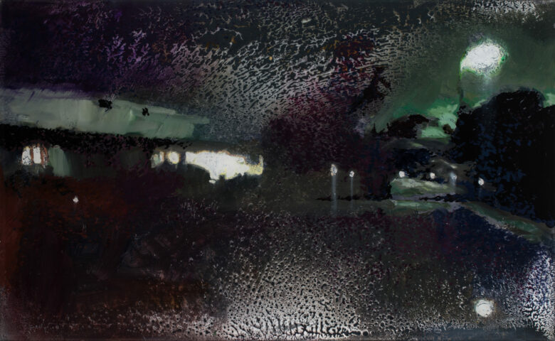 Huile sur plexiglas / Oil on plexiglass 45 x 73 cm (17 3/4 x 28 3/4 in.)