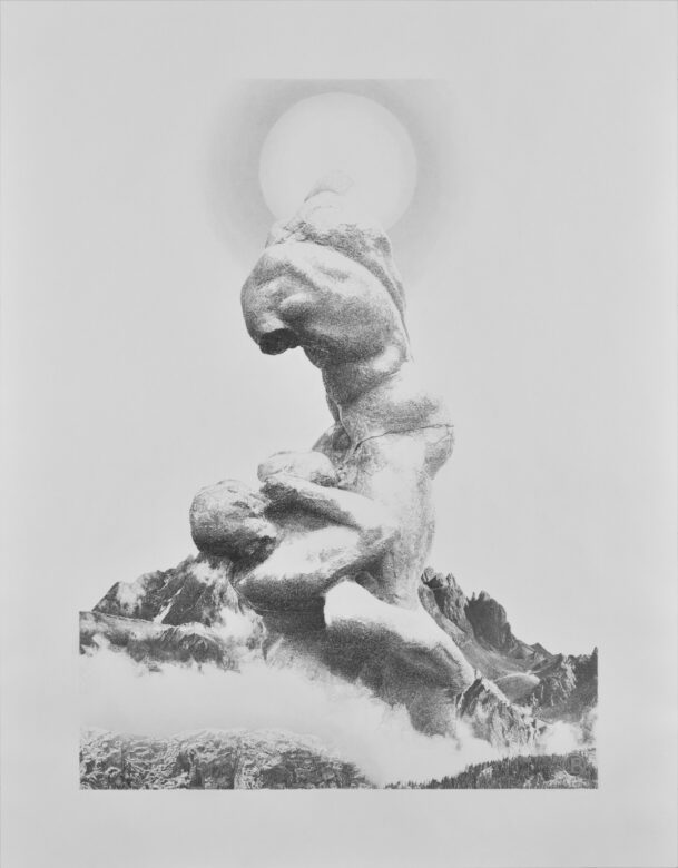 Dessin à la mine de graphite Faber-Castell, papier Canson 224 g/m2 / Graphite drawing Faber-Castell on Canson paper 224 g/m2 90 x 65 cm (35 3/8 x 25 5/8 in.) 108 x 83,5 cm (42 1/2 x 32 7/8 in.) encadré / framed