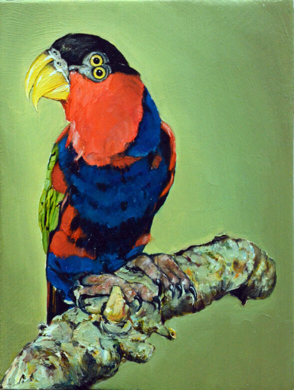 Huile sur bois / Oil on wood 16,5 x 12,5 cm (6 1/2 x 4 7/8 in.) LR 02