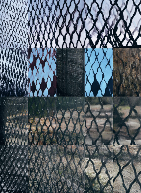 Huile sur toile / Oil on canvas 20 tableaux / paintings, 41 x 24 cm chacun / each 164 x 120 cm (64 5/8 x 47 1/4 in.)