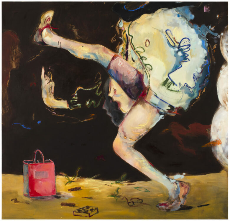 Spray, pastel et huile sur toile / Spray, acrylic, pastel and oil on canvas 150 x 160 cm (59 x 63 in.)