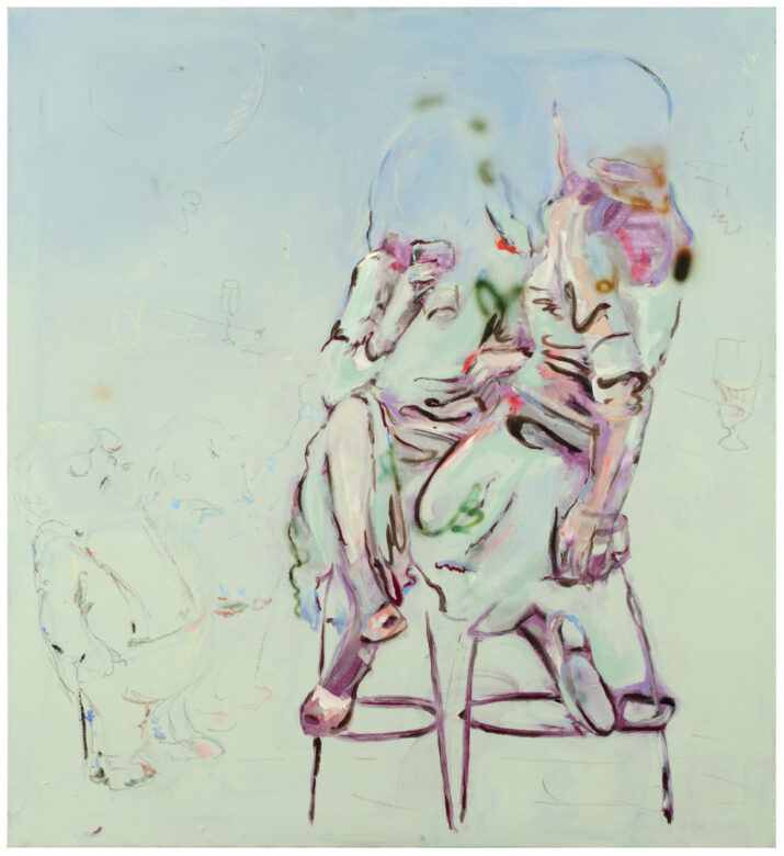 Acrylique et huile sur toile / Acrylic and oil on canvas 130 x 120 cm (51 1/8 x 47 1/4 in.)