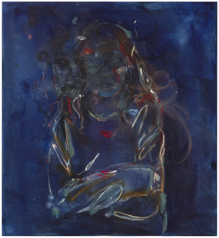 Acrylique, pastel et huile sur toile / Acrylic, pastel and oil on canvas 100 x 90 cm (39 3/8 x 35 3/8 in.)