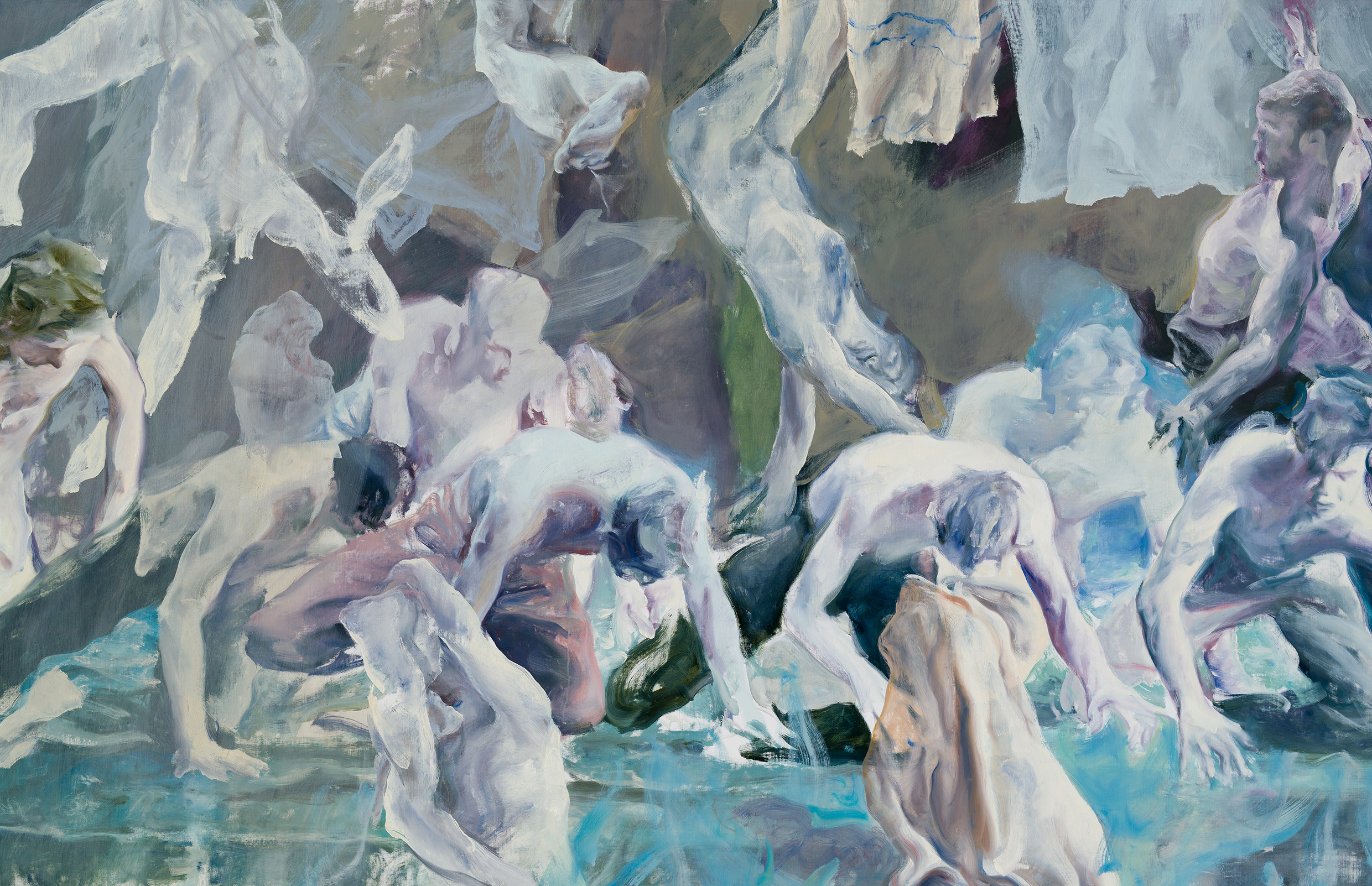 Huile sur toile / Oil on canvas 197 x 305 cm (77 1/2 x 120 1/8 in.)